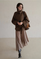 Casual Wool Blend Short Coat