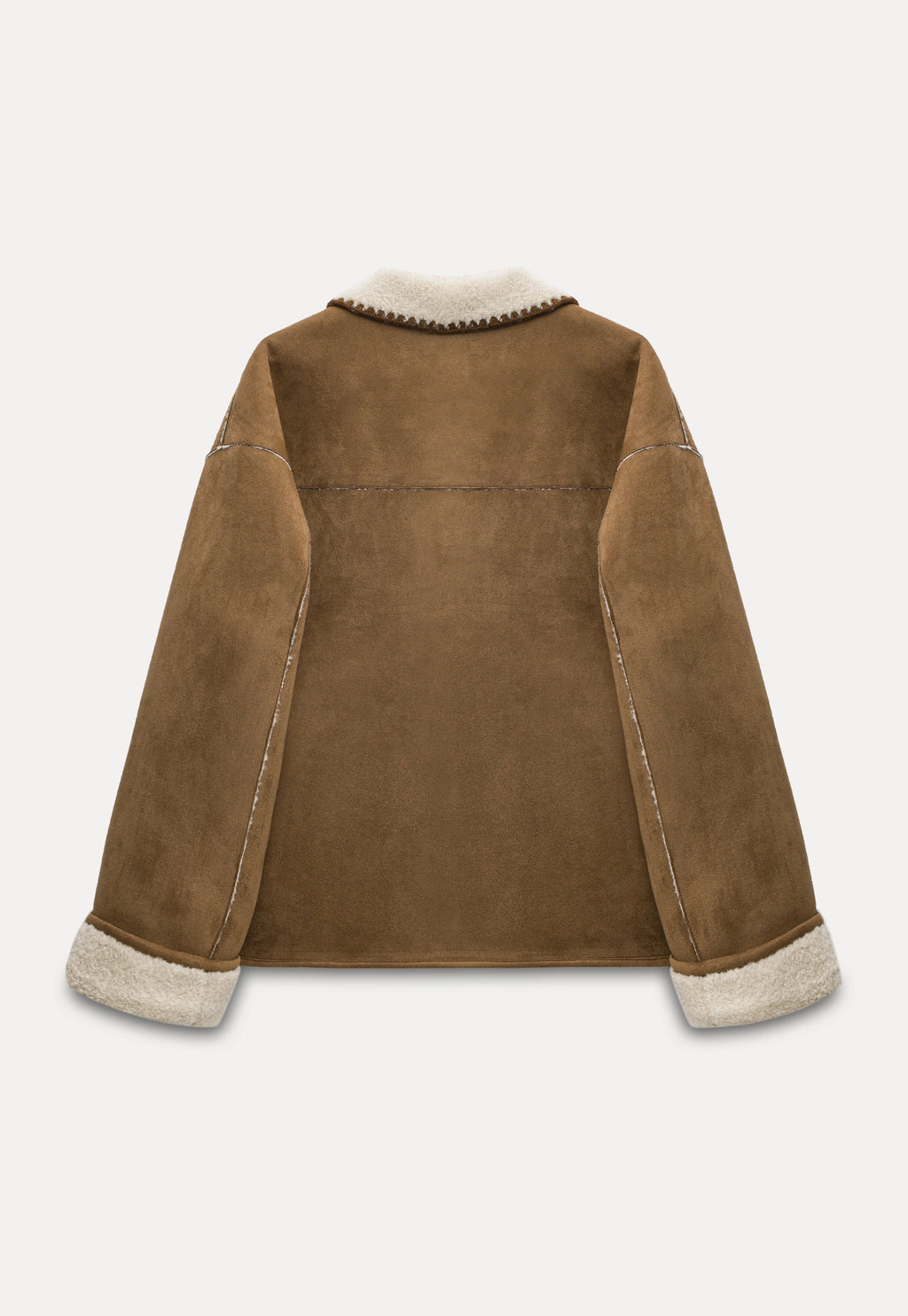 Faux Suede Toggle Jacket