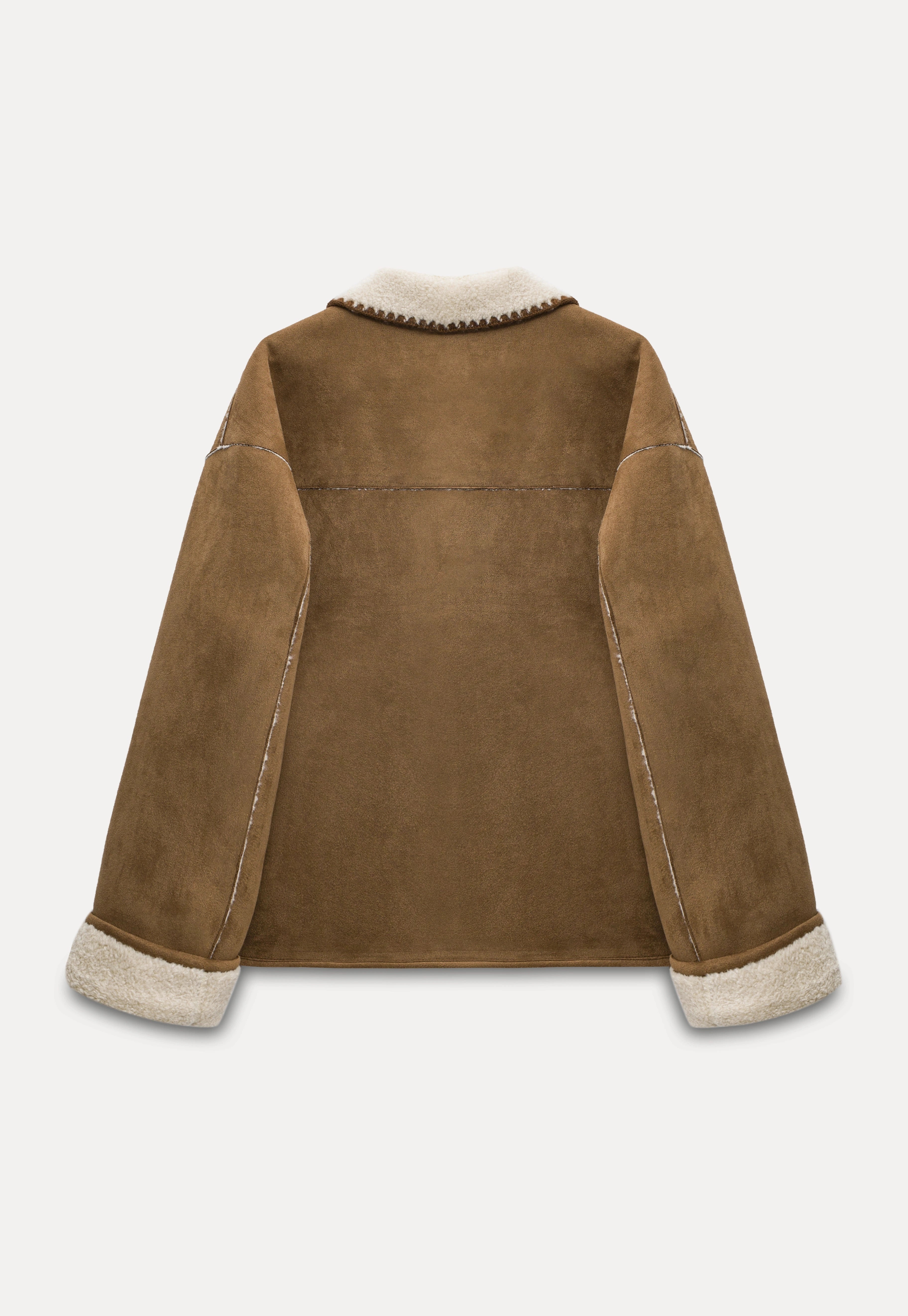 Faux Suede Toggle Jacket