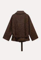 Casual Wool Blend Short Coat