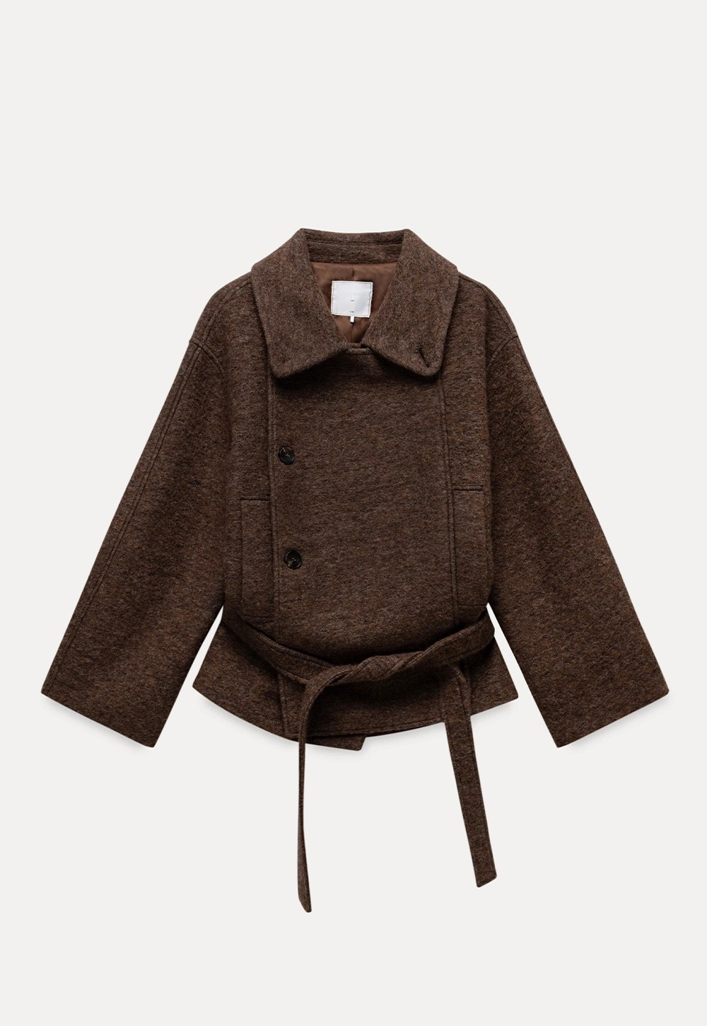 Casual Wool Blend Short Coat